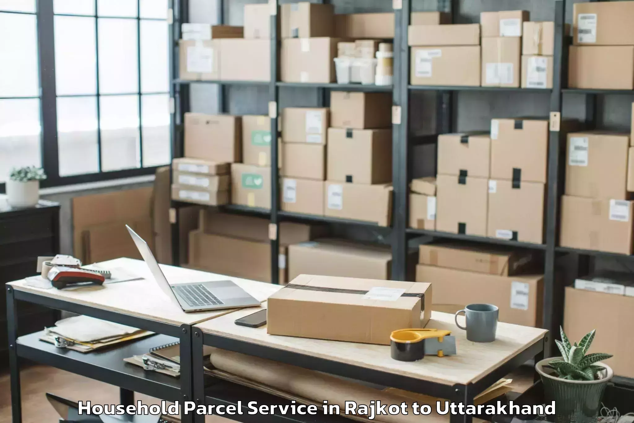 Top Rajkot to Rudarpur Household Parcel Available